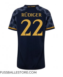 Günstige Real Madrid Antonio Rudiger #22 Auswärtstrikot Damen 2023-24 Kurzarm